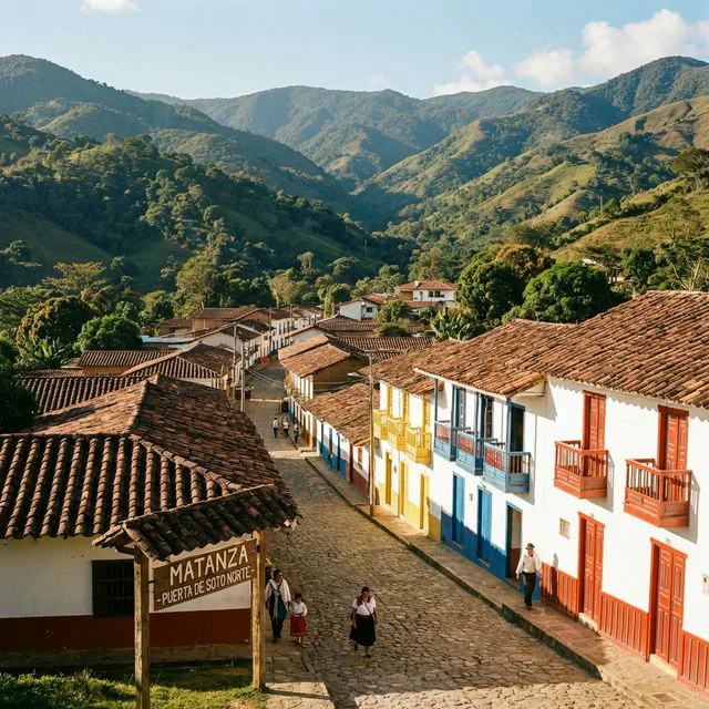 Travel view representing Matanza in Santander, Colombia