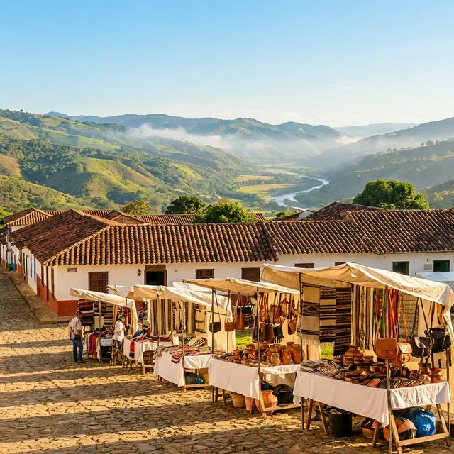 Travel view representing Mogotes in Santander, Colombia