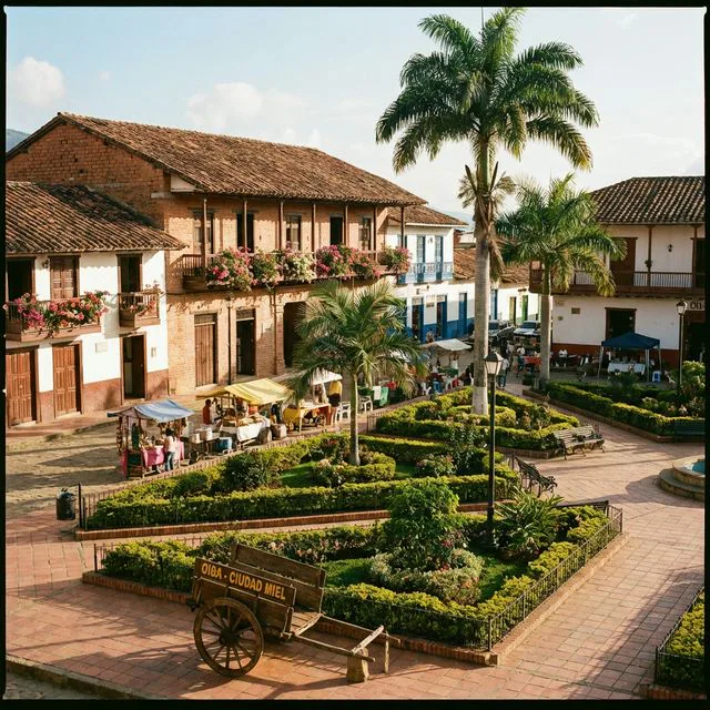 Travel view representing Oiba in Santander, Colombia