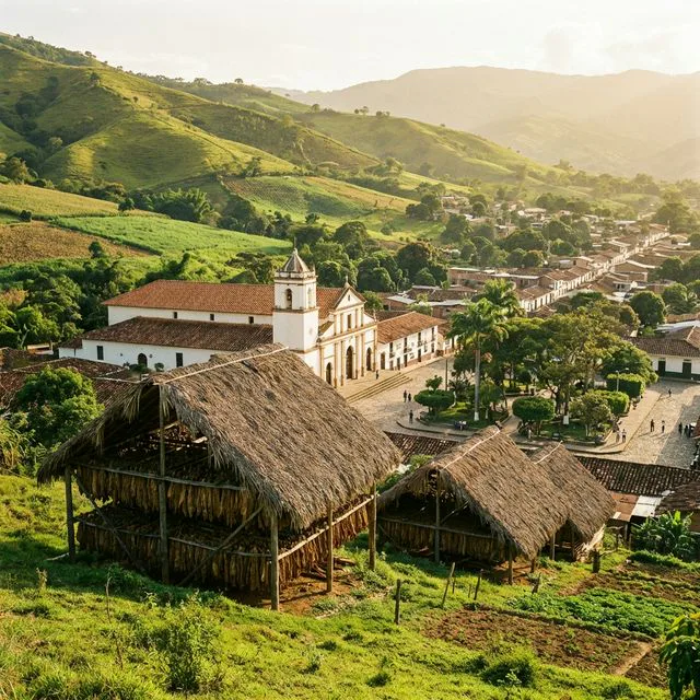 Travel view representing Piedecuesta in Santander, Colombia