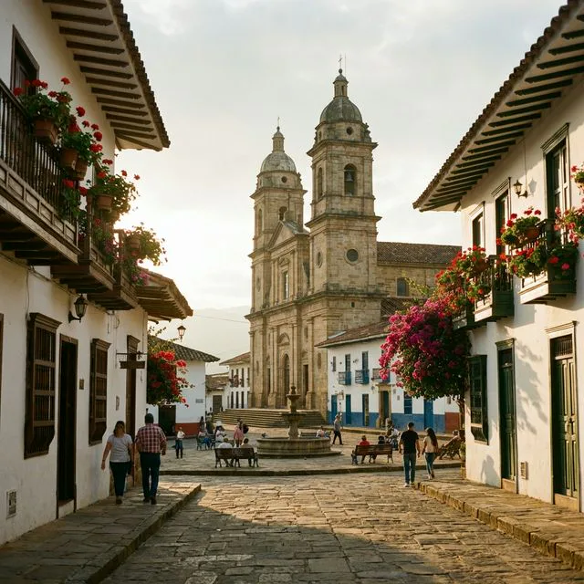 Travel view representing Puente Nacional in Santander, Colombia