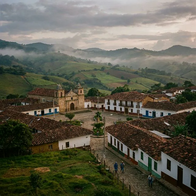 Travel view representing San Benito in Santander, Colombia