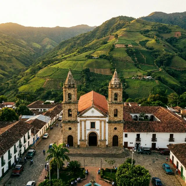 Travel view representing San José de Miranda in Santander, Colombia