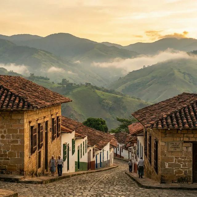 Travel view representing Simacota in Santander, Colombia