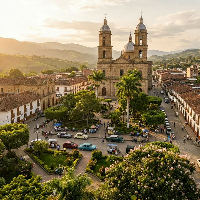Travel view representing Socorro in Santander, Colombia