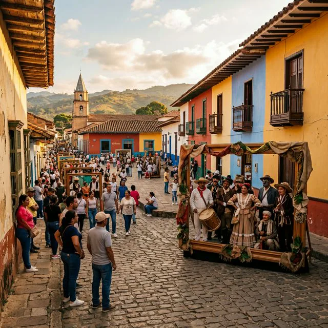 Travel view representing Galeras in Sucre, Colombia