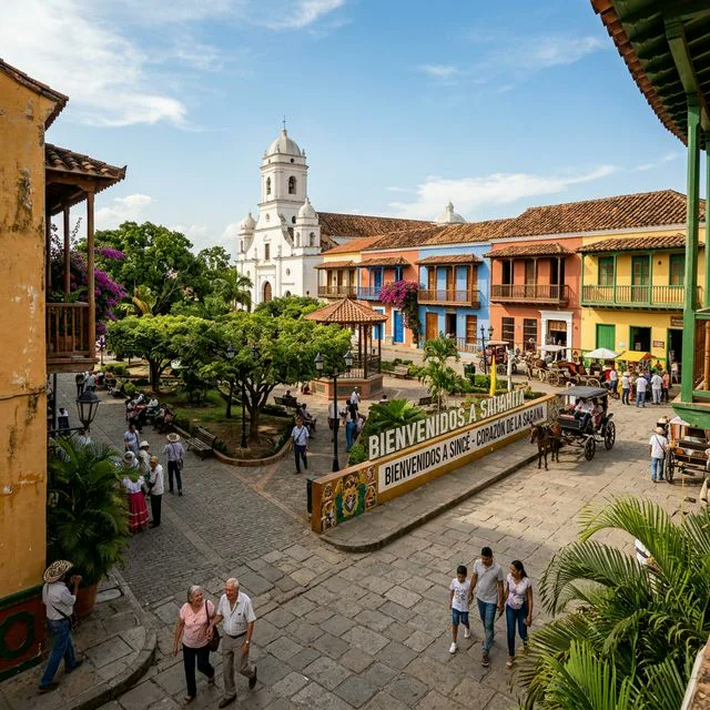 Travel view representing San Luis de Sincé in Sucre, Colombia