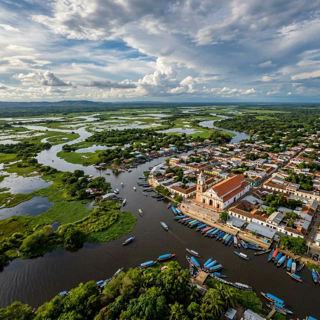 Travel view representing Sucre in Sucre, Colombia