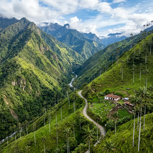 Travel view representing Cajamarca in Tolima, Colombia