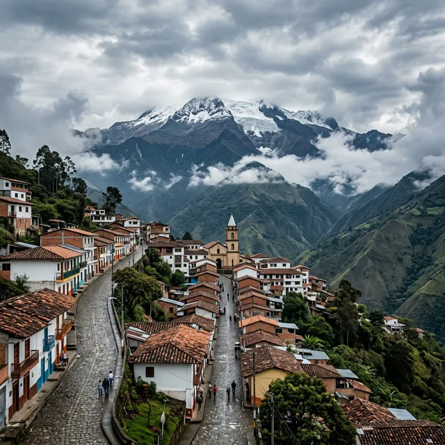 Travel view representing Casabianca in Tolima, Colombia