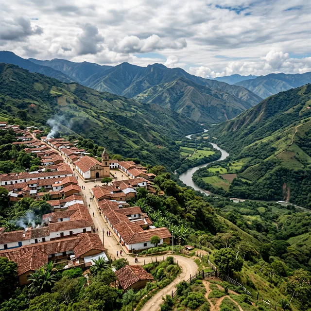 Travel view representing Dolores in Tolima, Colombia