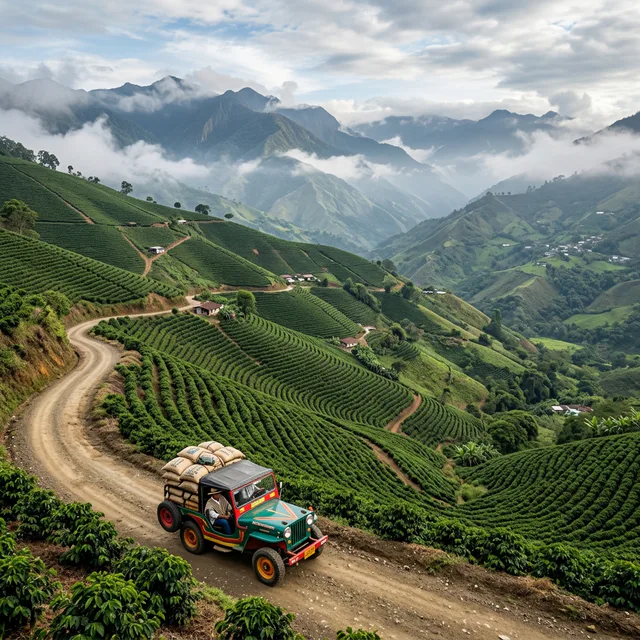 Travel view representing Fresno in Tolima, Colombia
