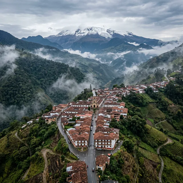 Travel view representing Santa Isabel in Tolima, Colombia