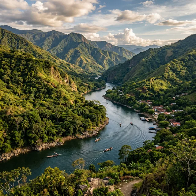 Travel view representing Suárez in Tolima, Colombia