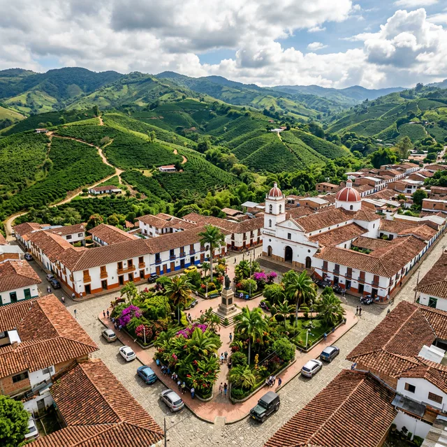 Travel view representing Alcalá in Valle del Cauca, Colombia
