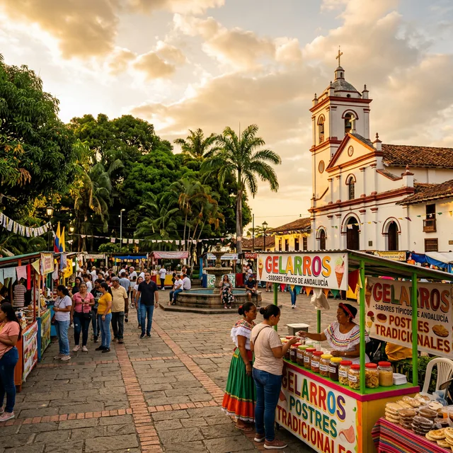 Travel view representing Andalucía in Valle del Cauca, Colombia