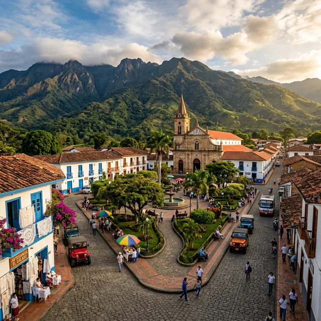 Travel view representing Ansermanuevo in Valle del Cauca, Colombia