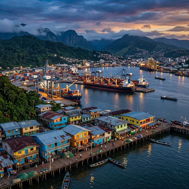 Travel view representing Buenaventura in Valle del Cauca, Colombia