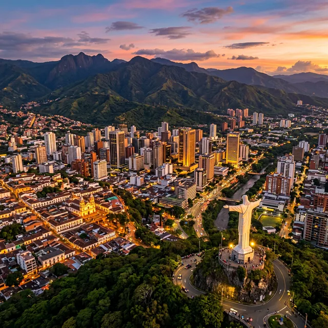 Travel view representing Cali in Valle del Cauca, Colombia