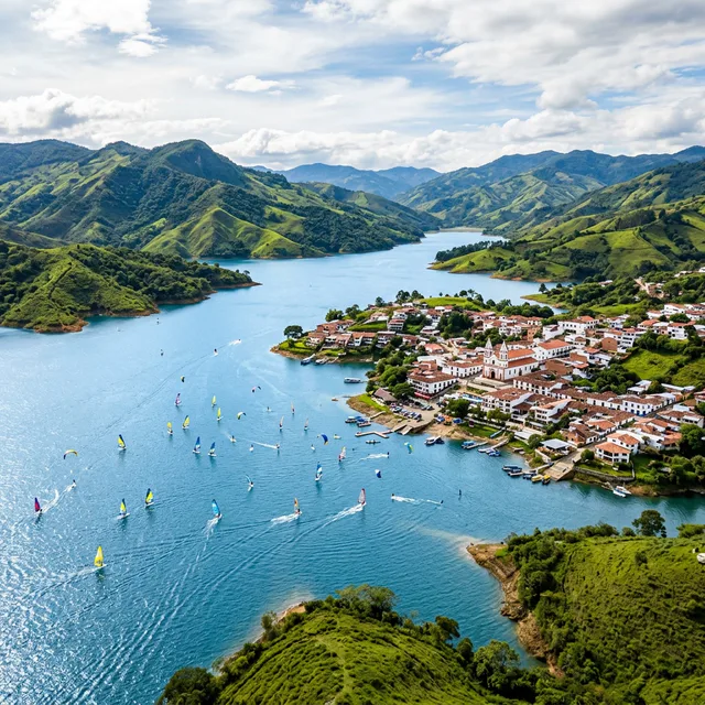 Travel view representing Calima in Valle del Cauca, Colombia