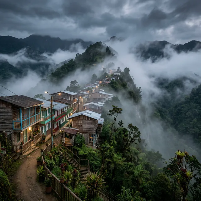 Travel view representing El Cairo in Valle del Cauca, Colombia