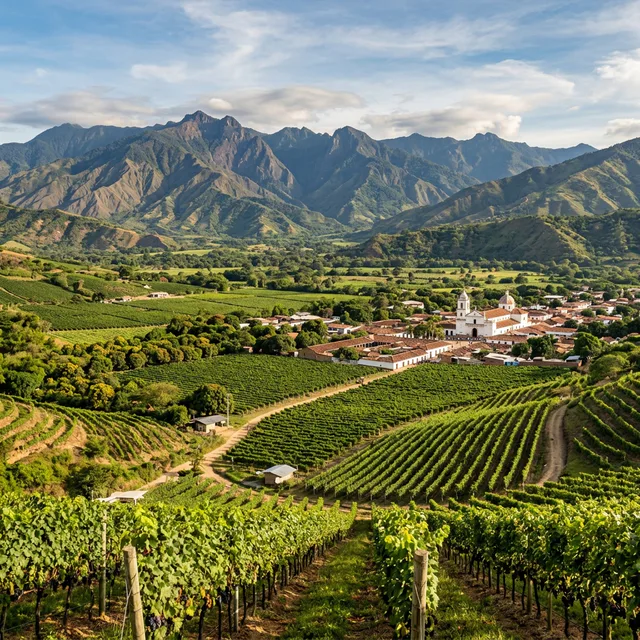 Travel view representing La Unión in Valle del Cauca, Colombia