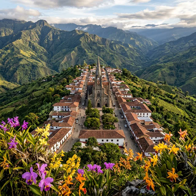 Travel view representing Versalles in Valle del Cauca, Colombia
