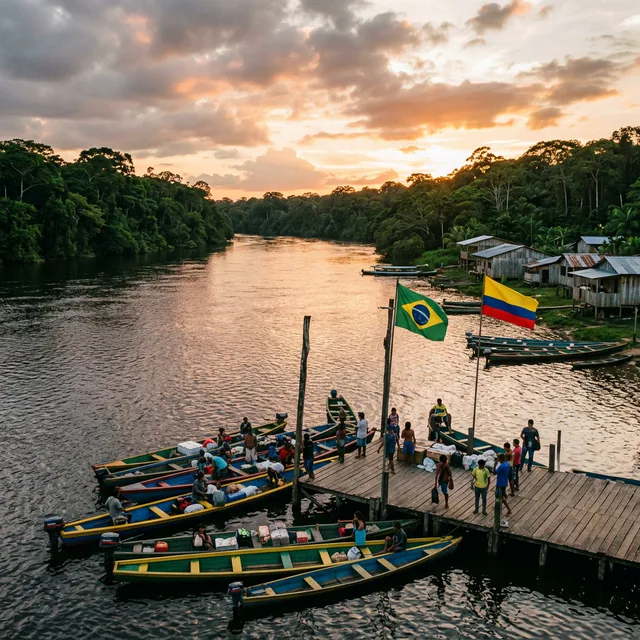Travel view representing Yavaraté in Vaupés, Colombia