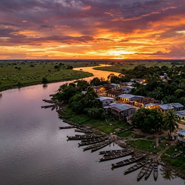 Travel view representing Santa Rosalía in Vichada, Colombia