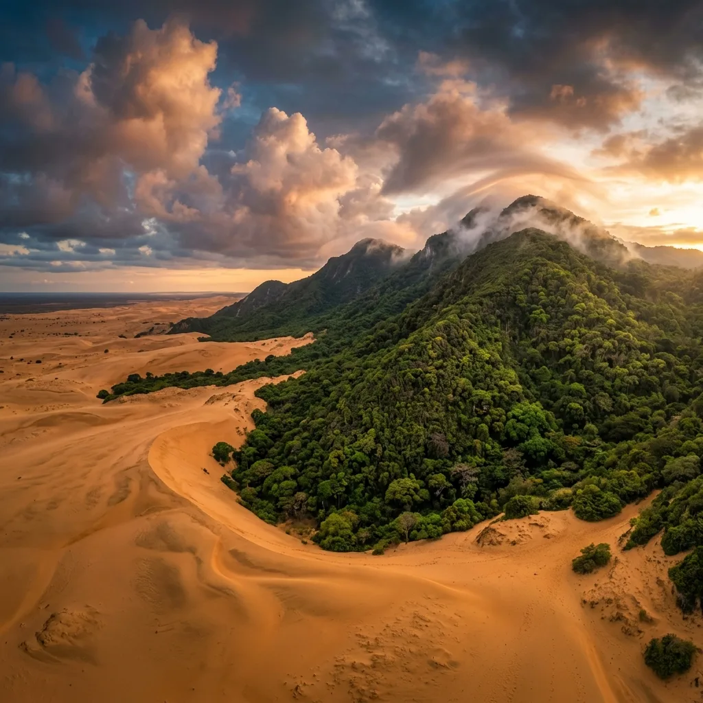 Protected landscape representing Macuira National Natural Park in Colombia